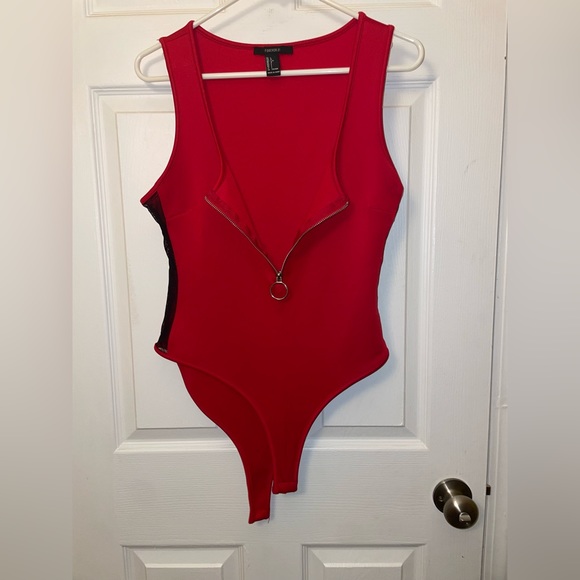 Half Zip-Up Bodysuit - Picture 2 of 4